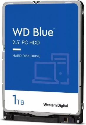 Tvrdi disk WD Blue 1 TB 2,5" SATA III 5400 o/min 128 MB predmemorije