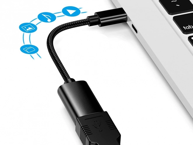 USB-C na USB-A 3.0 OTG adapter s opletenim kabelom