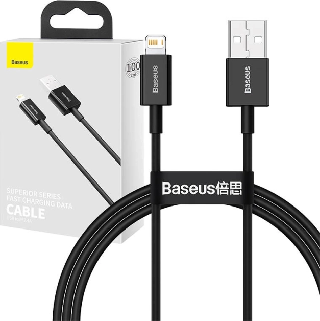Baseus USB Lightning kabel za iPhone 1 m crni