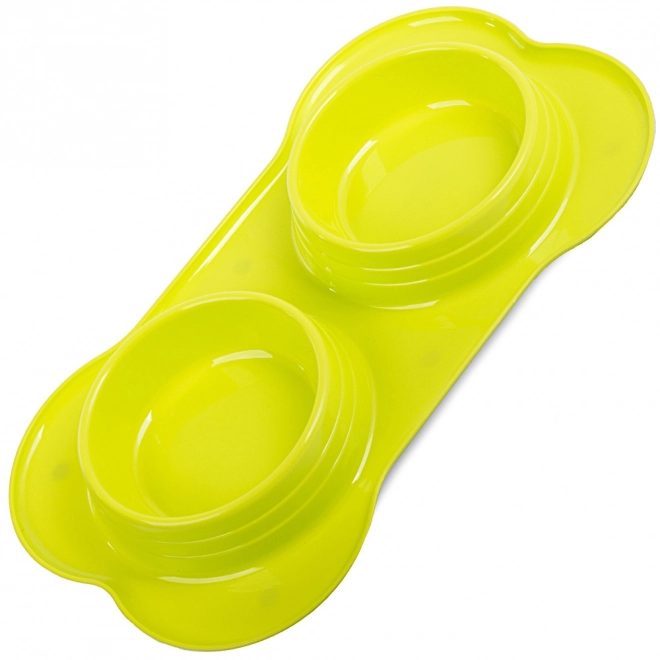 Dvostruka zdjela za pse i mačke 400 ml x 2