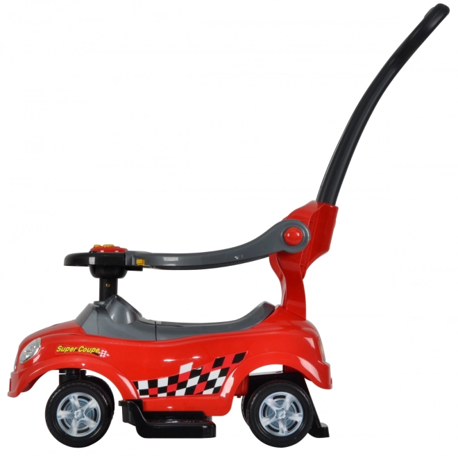ECOTOYS Odralica sa zvukovima i vodilicom Auto crvena