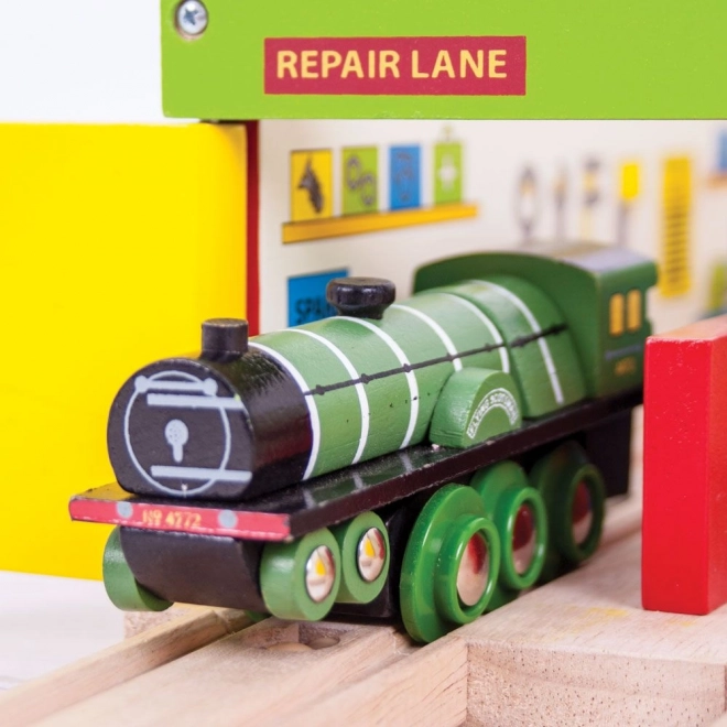 Drvena lokomotiva Flying Scotsman - replika