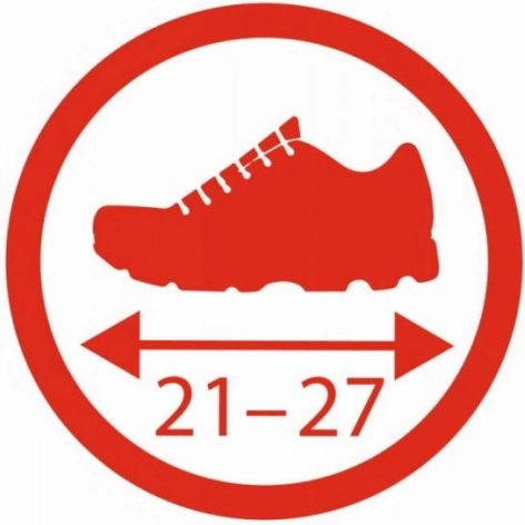 Jednostavno podešavanje za veličine 21–27