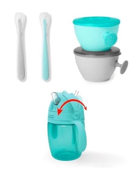 Set za hranjenje Easy-Feed tirkizna/siva
