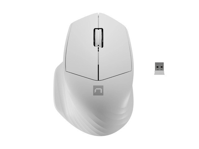 Bežični miš Siskin 2 1600 DPI Bluetooth 5.0 + 2,4GHz – Bijela