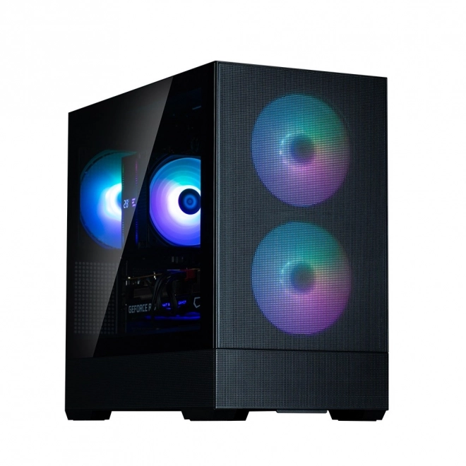 Ormar P30 Air mATX Mini Tower s ARGB ventilatorima crna