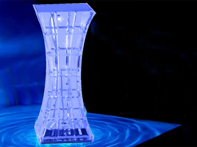 Kristalna noćna lampa s RGB LED i daljinskim upravljanjem