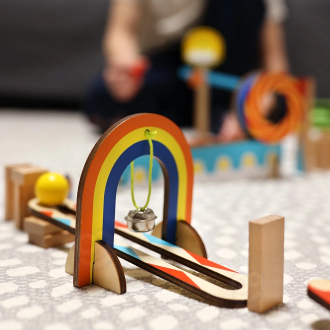 Drvene građevne kocke domino / domino puzzle Tooky Toy