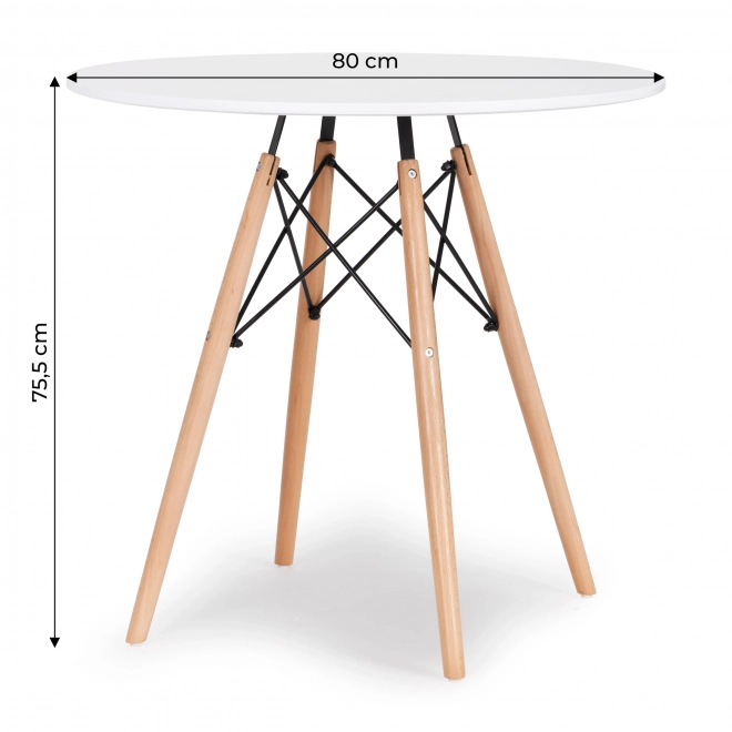Moderni stol za blagovaonicu, kuhinjski stol 80 cm