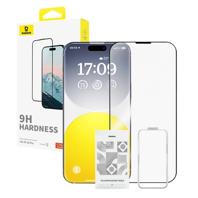 Kaljeno staklo Baseus 0,3 mm za iPhone 15 Pro