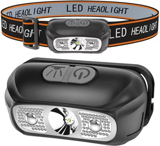 Naglavna LED svjetiljka s dvama načinima rada, USB punjenje, do 5 sati autonomije