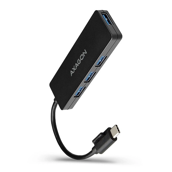 Axagon Slim USB Hub s 4 porta USB 3.2 Gen 1 s 14cm Type-C kabelom