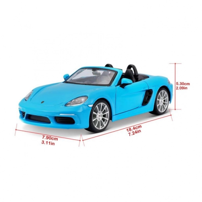 Bburago 1:24 Porsche 718 Boxster Plavi