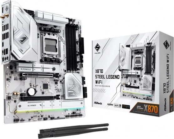 ASRock X870 Steel Legend WiFi – ATX matična ploča za AM5 s DDR5, PCIe 5.0 i USB4