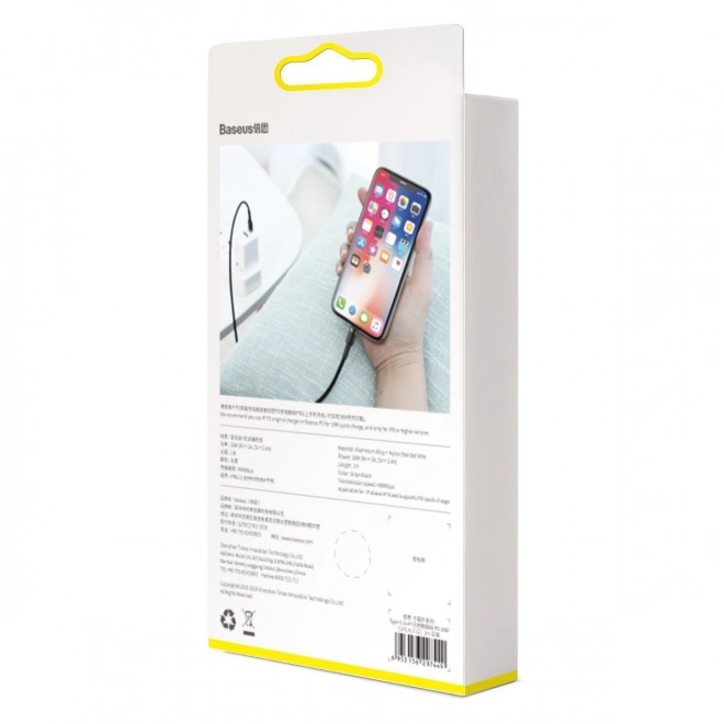 Kabel Baseus Cafule USB-C na Lightning 18W crveno-crni
