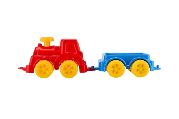 Lokomotiva/Vlak s vagonom 41cm plast u mrežici 21x13x22cm 12m+