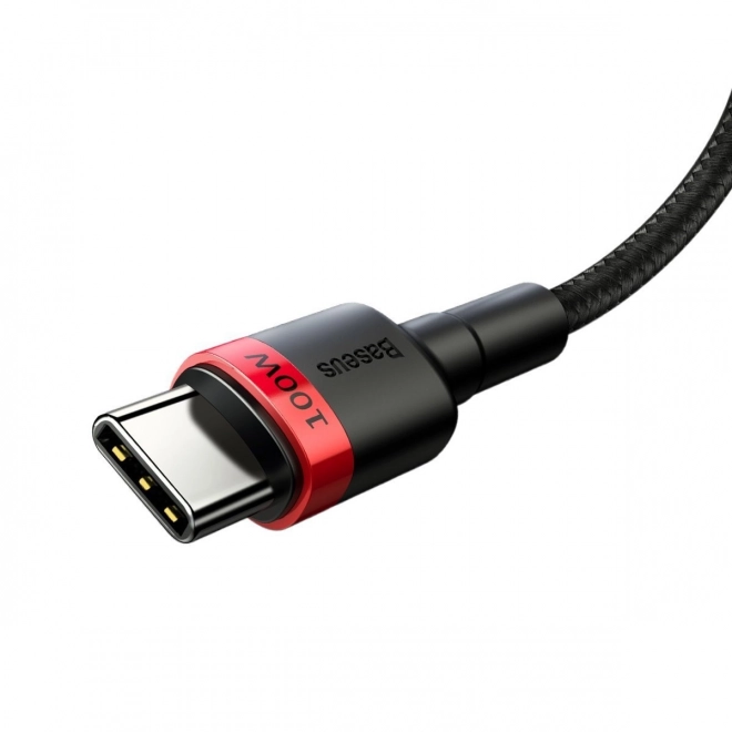 USB-C kabel za brzo punjenje Baseus Cafule 100W crveni crni
