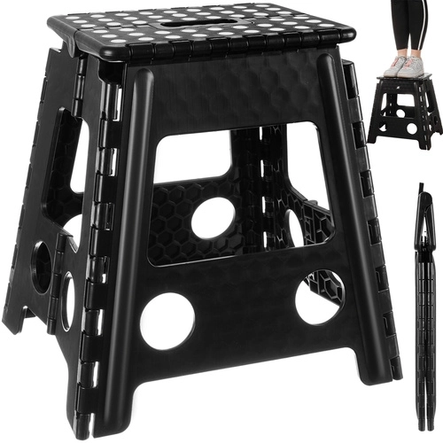 Sklopiva stolica crno-bijela 39 cm