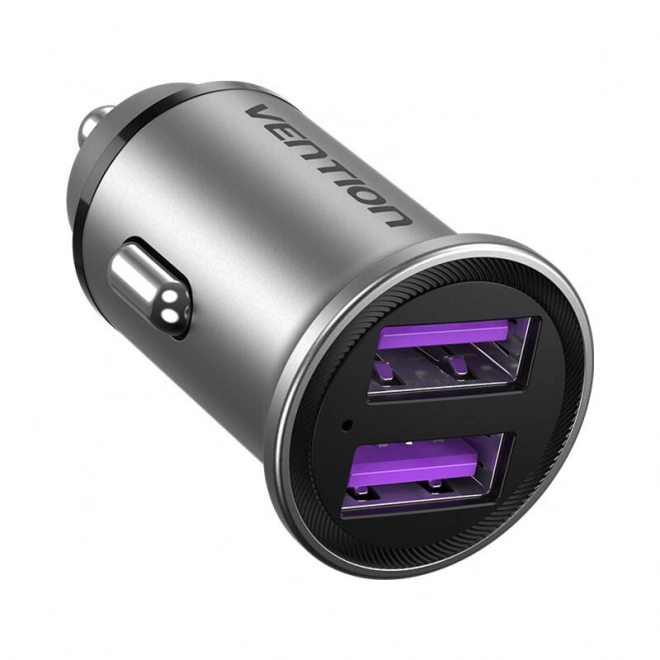Auto punjač 2x USB Vention 30W Siva