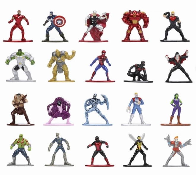 Metalne Nano kolekcionarske figurice od Marvela 20 kom