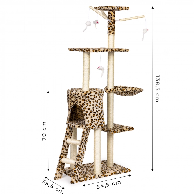 Grebalica za mačke, kućica, stablo, krevet, 138cm XL, Panther