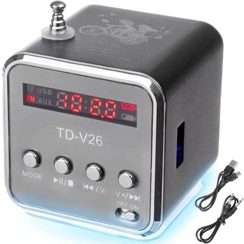 Prijenosni Bluetooth zvučnik s radiom i LCD zaslonom TD-V26