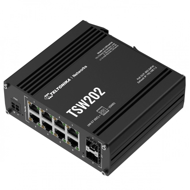 Industrijski upravljani prekidač TSW202 2xSFP 8xPoE+ L2/L3