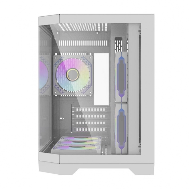 Računalno kućište Darflash FT418 + 6 ventilatora aRGB (bijela)