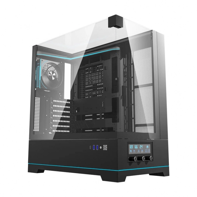 Računalno kućište Darkflash DY450 PRO s ventilatorom crna