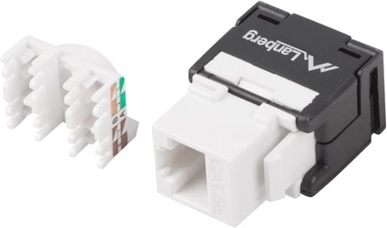 Keystone modul RJ45 UTP kat. 5e bezalatni, 180° za ugradnju u instalacijsku kutiju