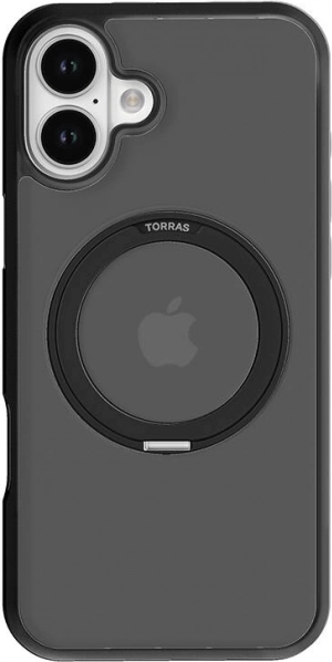 Torras Ostand Pro maskica za iPhone 16 Plus – crna