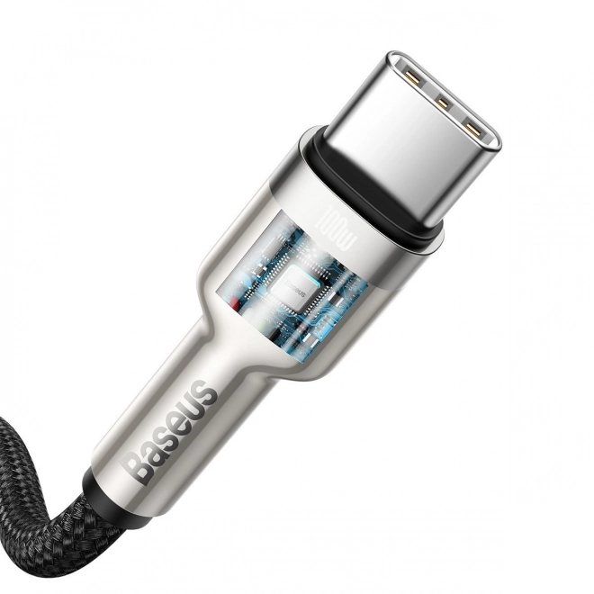 USB-C na USB-C kabel Baseus Cafule 100W, 2m crni