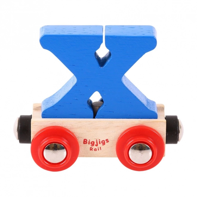 Bigjigs Rail Vagonek drvene vlakodrome - Slovo X