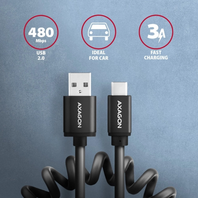Kabel Twister USB-C – USB-A 0,6m