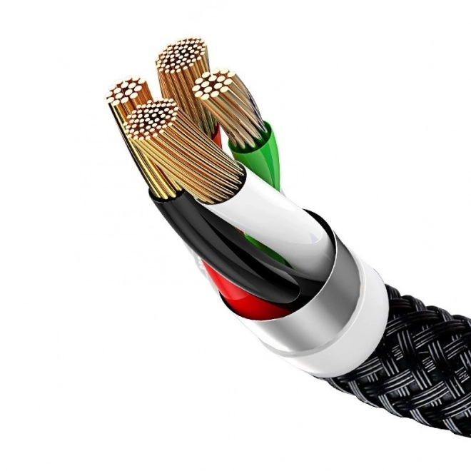 Baseus brzi USB kabel 3u1 s konektorima Type C / Lightning / Micro 3A 1,2M - crni