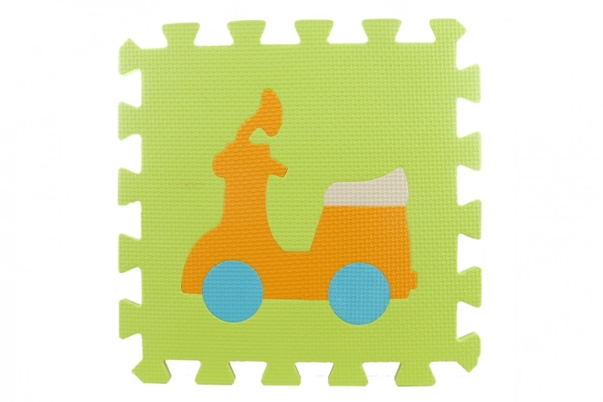 Pjenaste puzzle 9 kom transportna sredstva