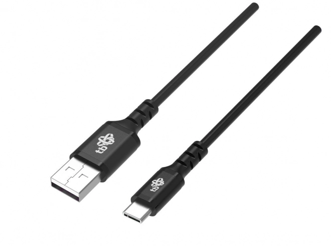 Silikonski crni USB-USB C kabel 1m Quick Charge