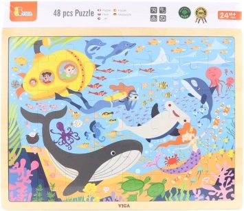 Drvene puzzle Morski život 48 dijelova