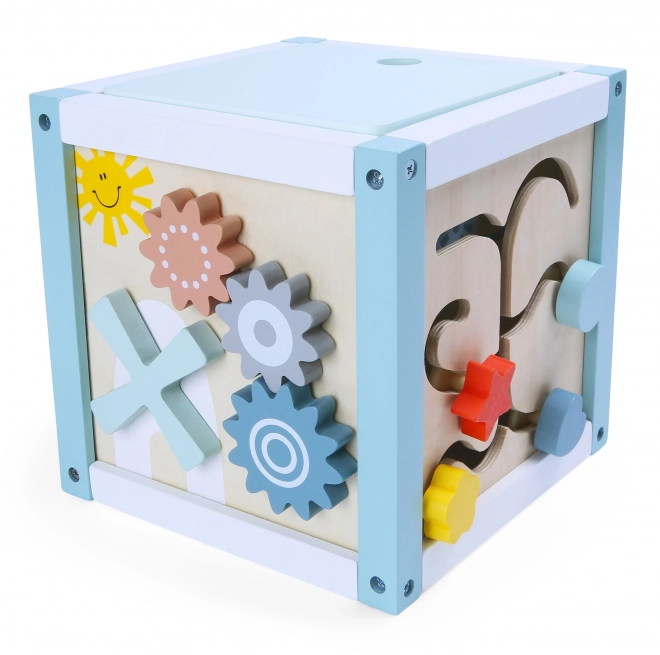 Drvena igračka za sortiranje s kockama Ecotoys