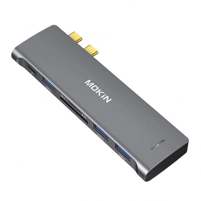 USB-C hub 6v2 pro MacBook srebrni