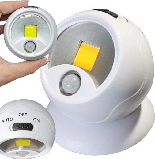 LED noćna lampa s 360° COB senzorom pokreta, magnetna, na baterije