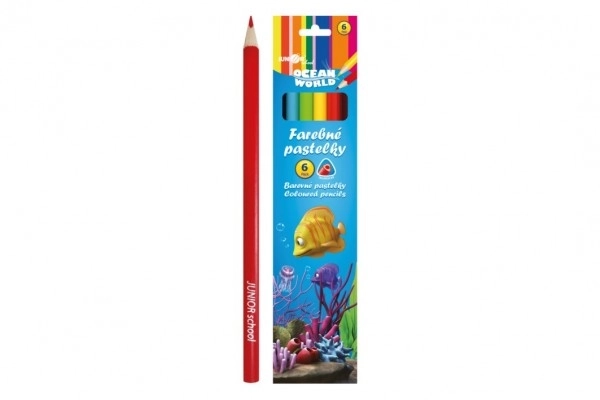 Pastelne bojice Ocean World trokutaste 6 kom