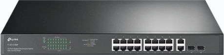 Switch s 16 GE PoE+ portova, 2 GE porta i 2 SFP porta