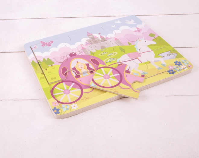 Drvene puzzle Princeza s kočijom od Bigjigs Toys