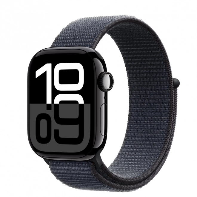 Apple Watch Series 10 GPS 42 mm aluminij u boji oniksa s tintno plavim sportskim remenom