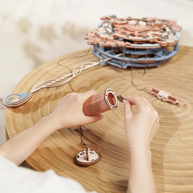 RoboTime 3D drvene mehaničke puzzle - Zidni sat