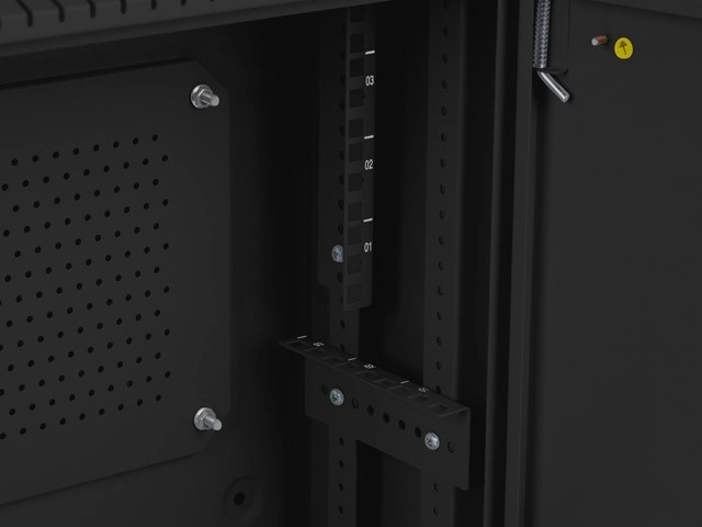 Zidni ormarić za rack 19 inča 4U+3U 540x200 niskoprofilni crni
