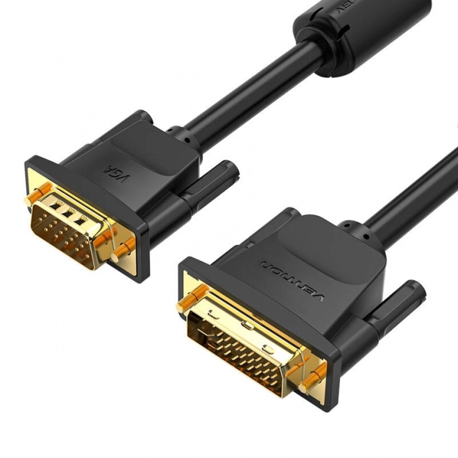 Kabel DVI (24+5) na VGA Vention EACBI 3m, 1080P 60Hz (crni)