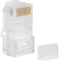 Neoklopljeni RJ45 konektori kat.6 UTP s vodičem 100 kom