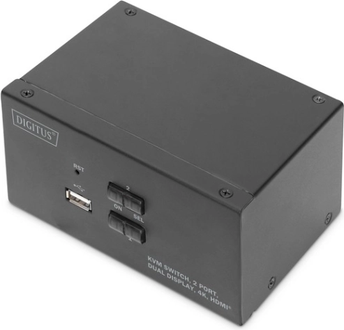 2-portni KVM HDMI preklopnik za dva monitora 4K 30 Hz